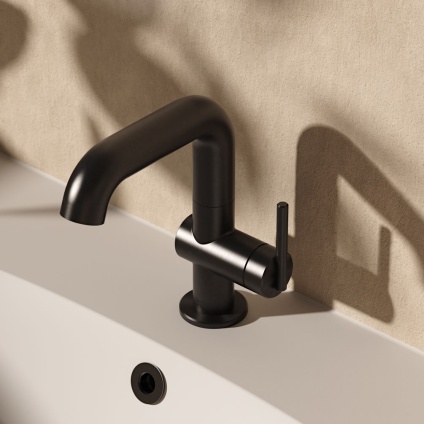 Lifestyle image of Crosswater 3ONE6 Lever Slate Basin Mixer With Swivel Spout